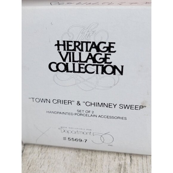 Dept 56 55697 Town crier chimney sweep heritage village accessory Xmas - Picture 5 of 5